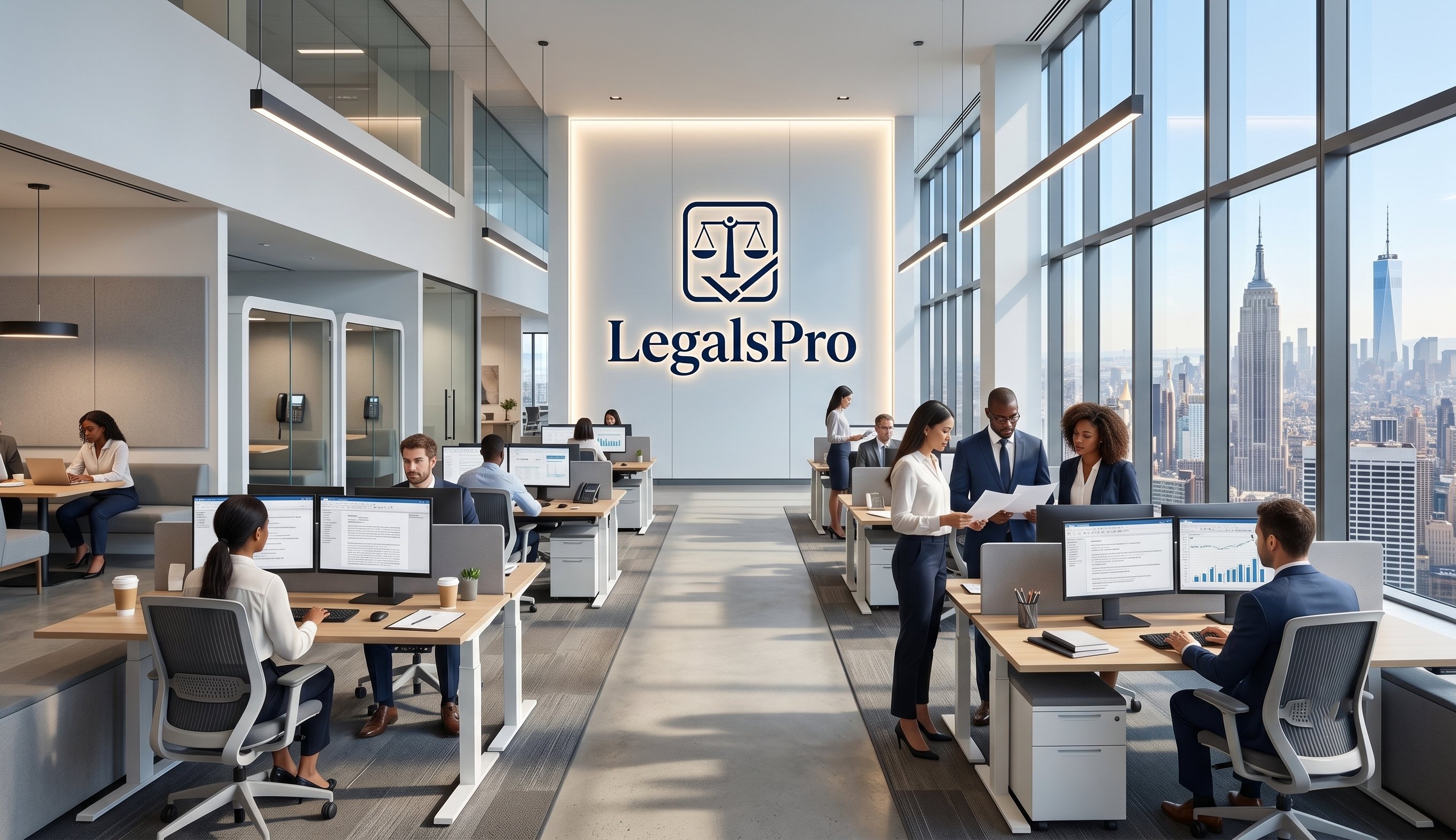 Modern professional office reception